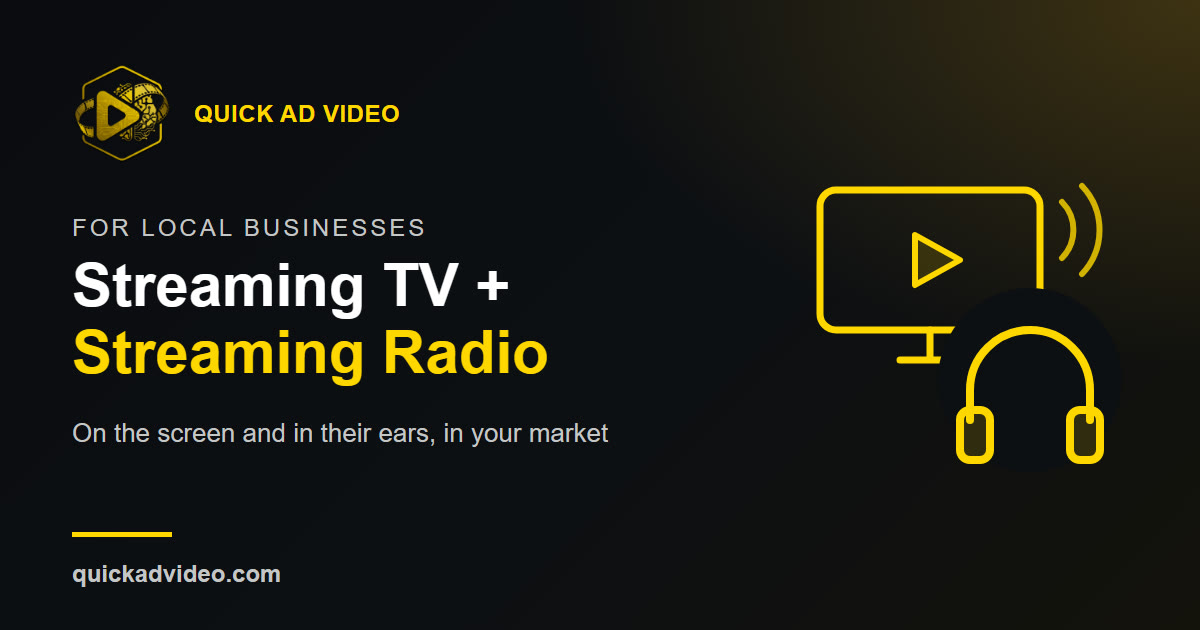 Streaming TV and Streaming Radio for Local Businesses